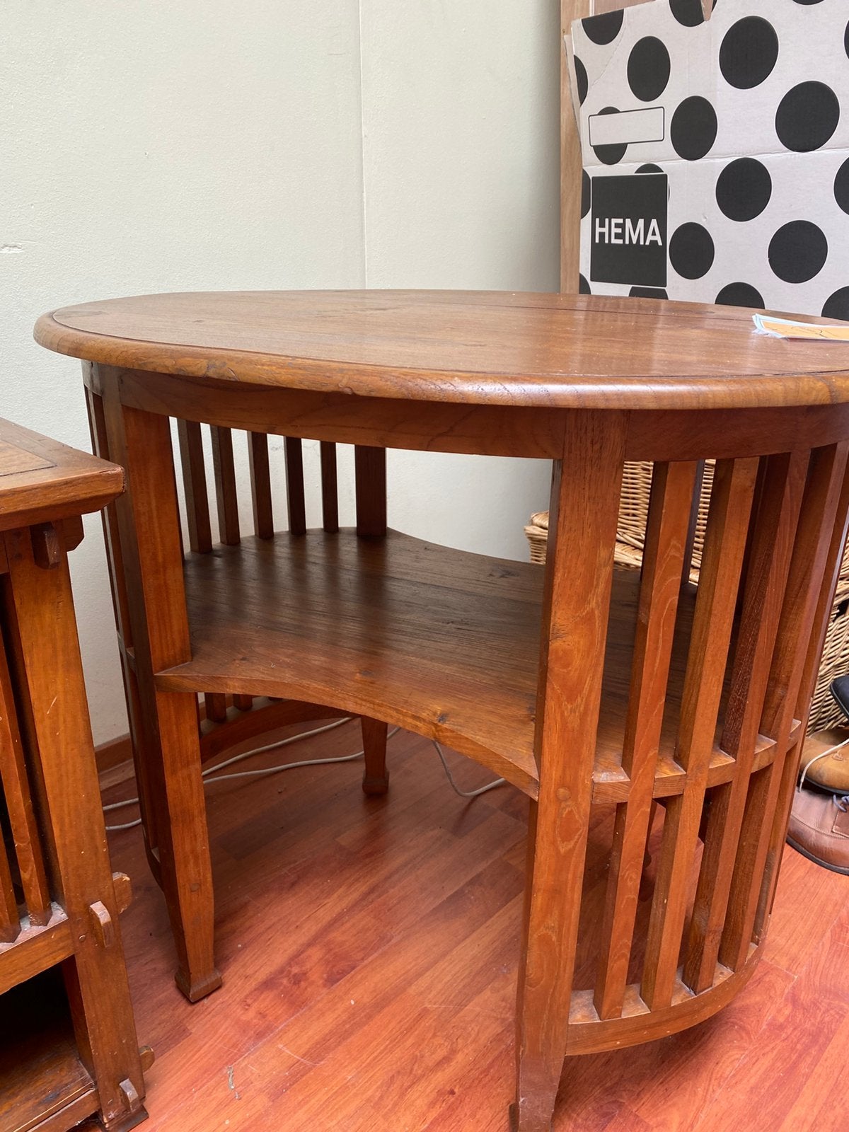 Originele sidetable uit Indonesië Massief teakhouten tafel, Antiek en Kunst, Ophalen