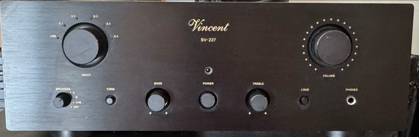 Vincent SV-227 Geïntegreerde Buizen Stereo Versterker, Vincent, ., Zo goed als nieuw, 120 watt of meer
