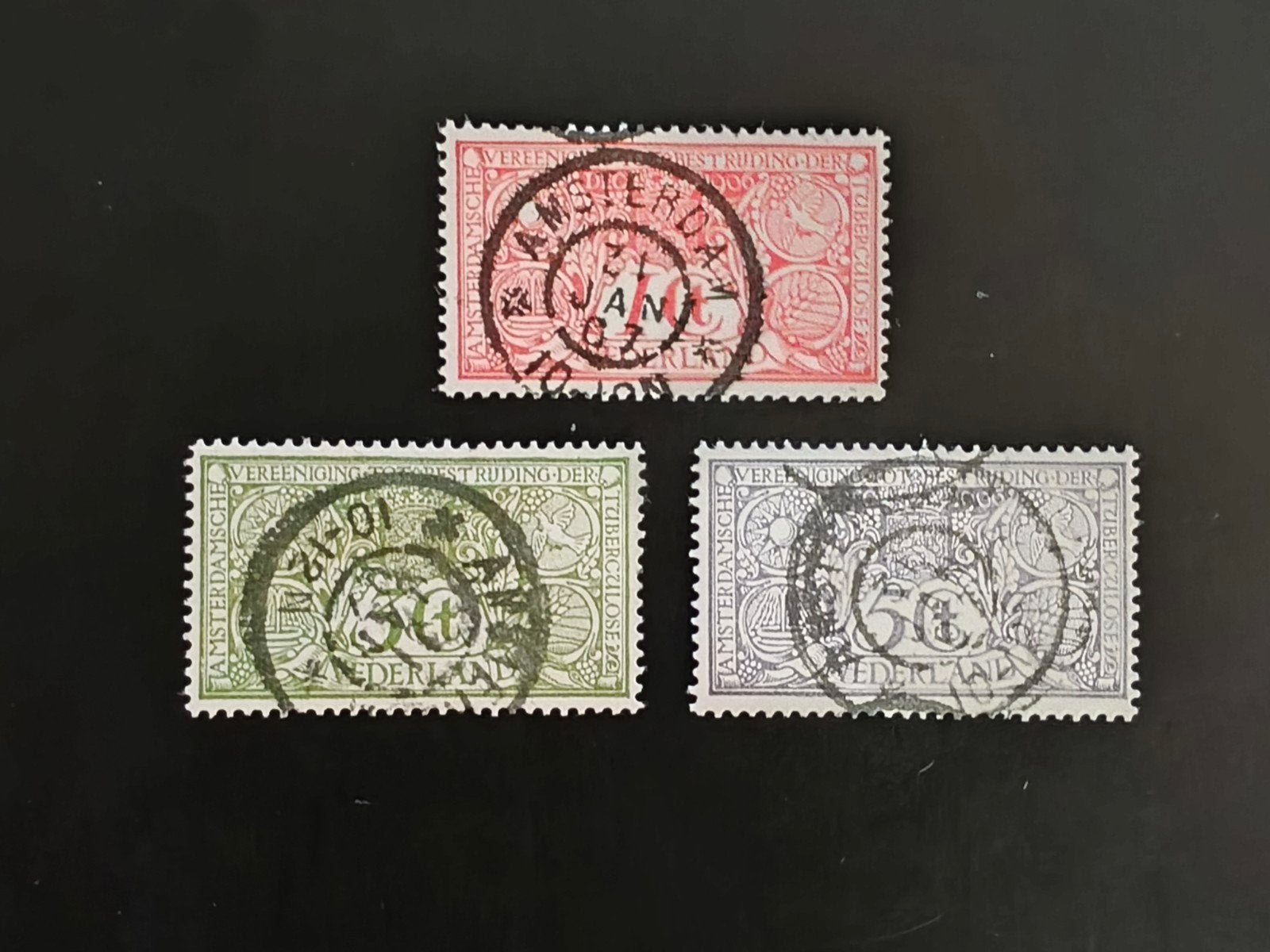 Tuberculose serie 1906, NVPH 84-86, Postzegels en Munten, Postzegels | Nederland, Ophalen of Verzenden