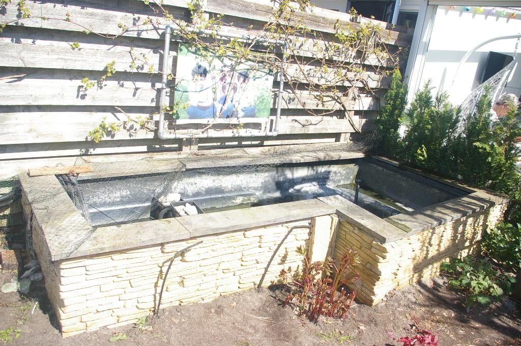 Vijver met , filter, fontein en toebehoren., Tuin en Terras, Ophalen, Gebruikt