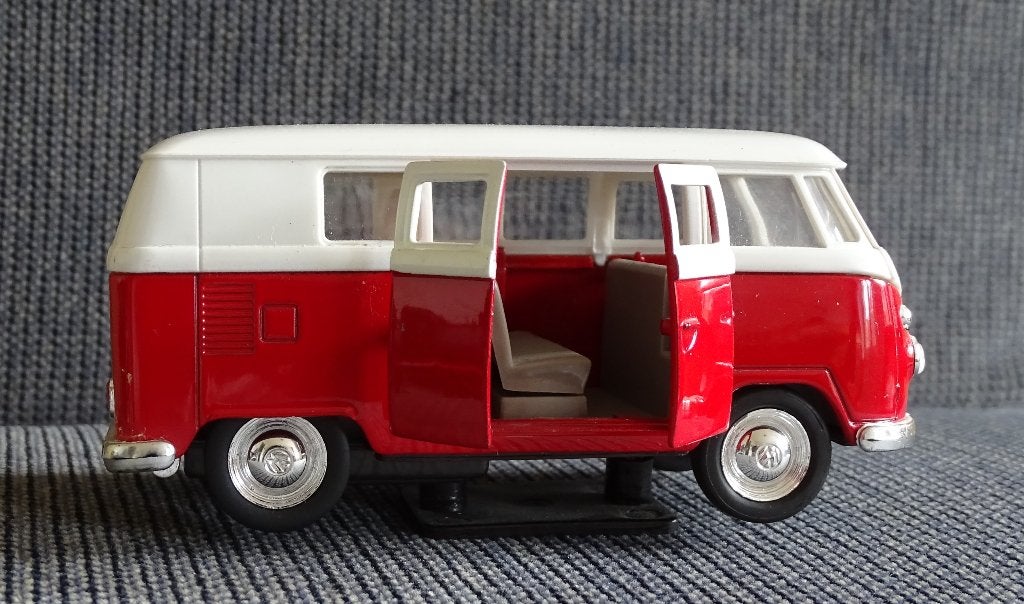 VOLKSWAGEN BUS T1 1962 merk WELLY / OPENSLAANDE DEUREN, Verzamelen, Ophalen of Verzenden, Nieuw, Auto's