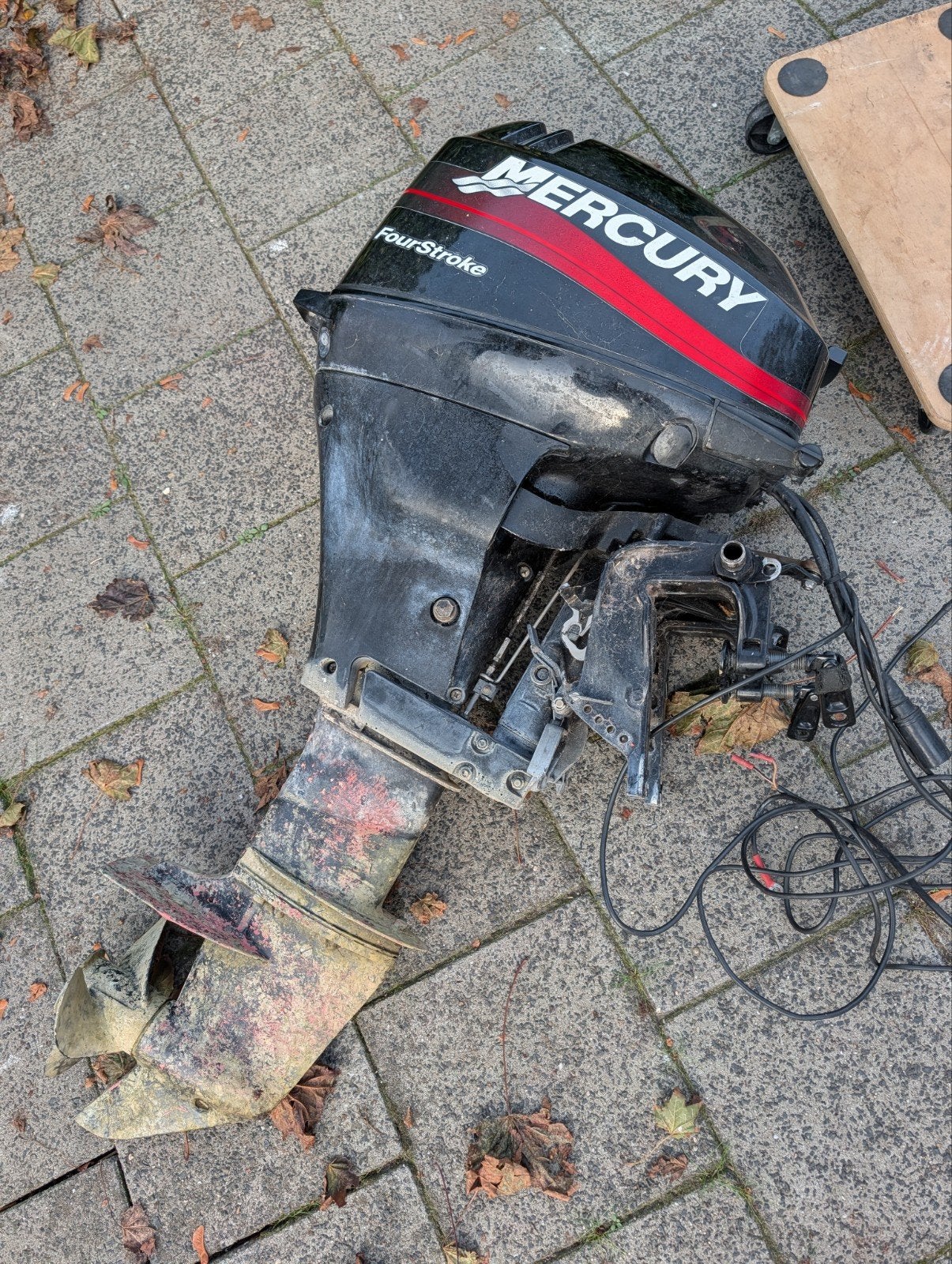 Mercury Mercury 9,9 pk buitenboordmotor met stuur & hendel, Watersport en Boten, Ophalen, Gebruikt, Motor en Techniek, Zeilboot of Motorboot