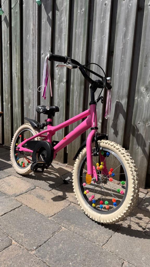 Alpina kinderfiets 16 inch - Roze - Goede staat, Fietsen en Brommers, Fietsen | Kinderfietsjes, Ophalen, Gebruikt, 16 tot 20 inch