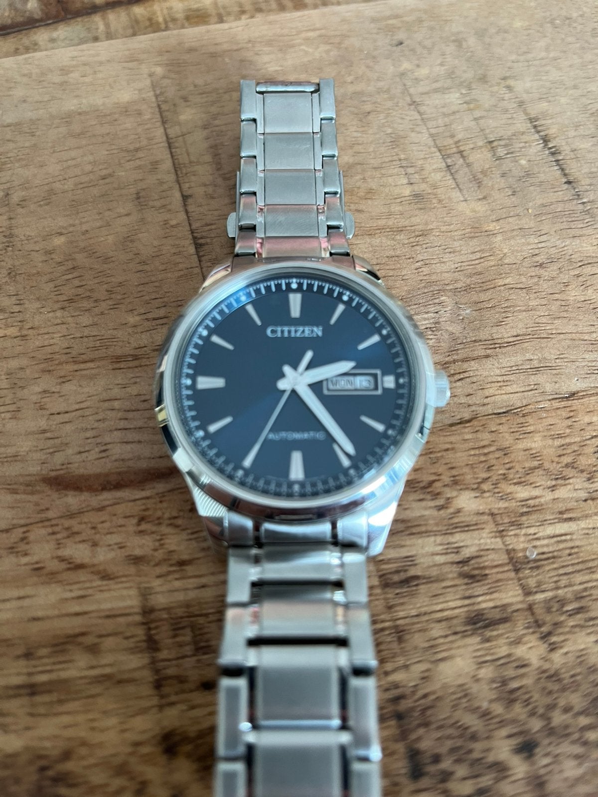 Citizen automatic horloge zo goed als nieuw, Staal, Staal, Ophalen of Verzenden, Zo goed als nieuw