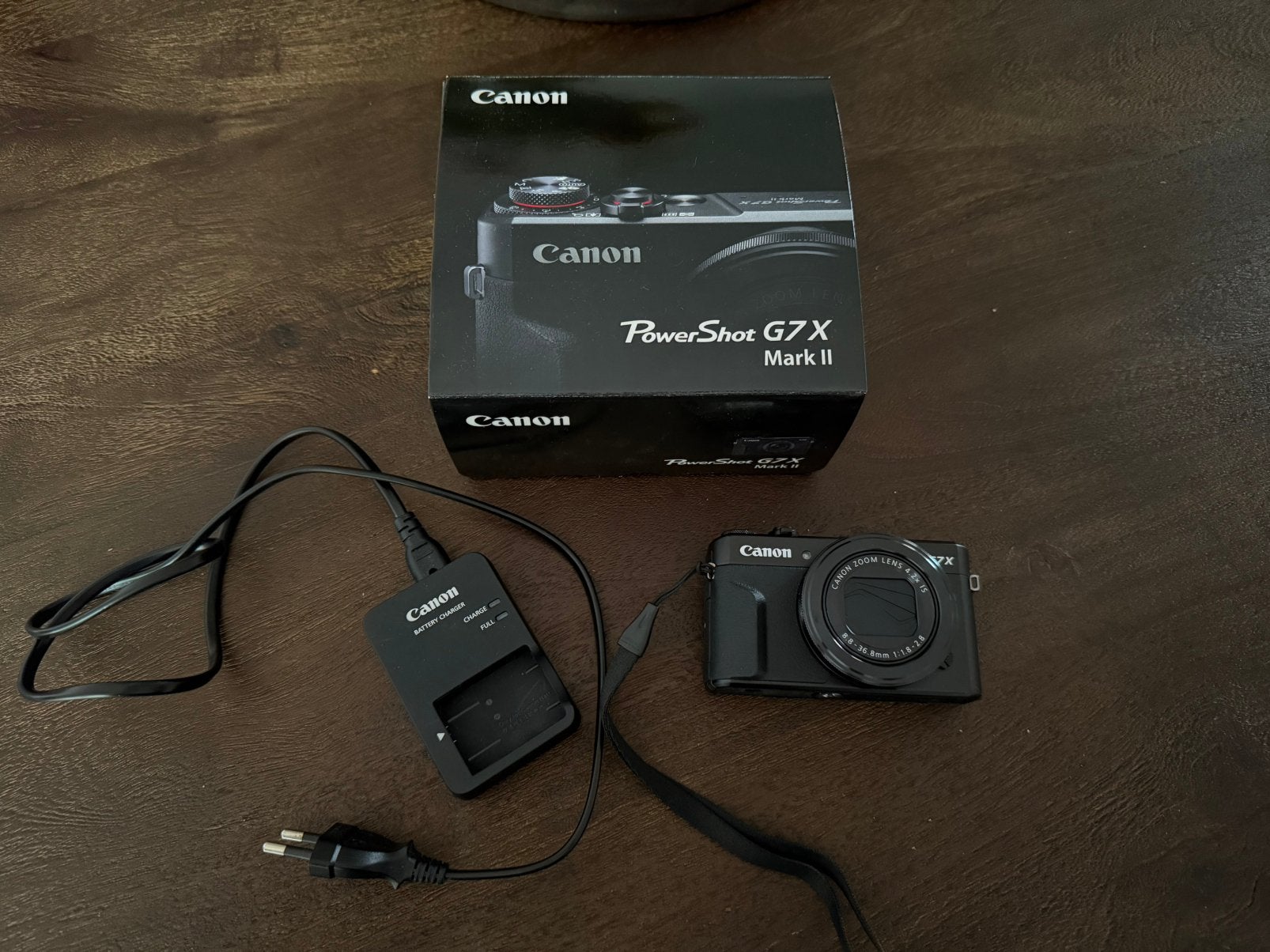 Canon PowerShot G7X Mark II, Audio, Tv en Foto, Ophalen, Accu, Canon, Zo goed als nieuw