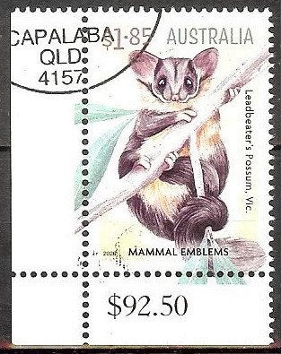 661 Australië 2026 Mammal Emblems II, Verzenden, Gestempeld
