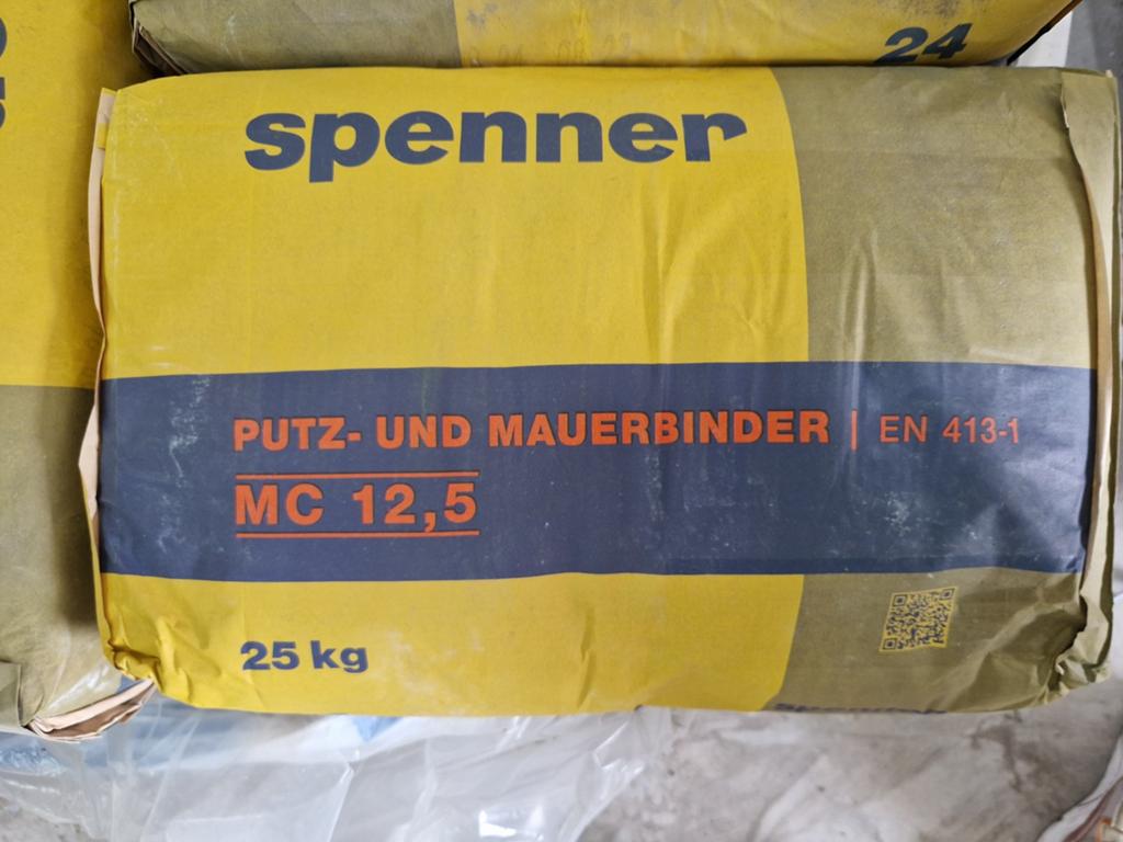 Spenner cement met kalk 14 - 25 kg zakken, Ophalen, Nieuw