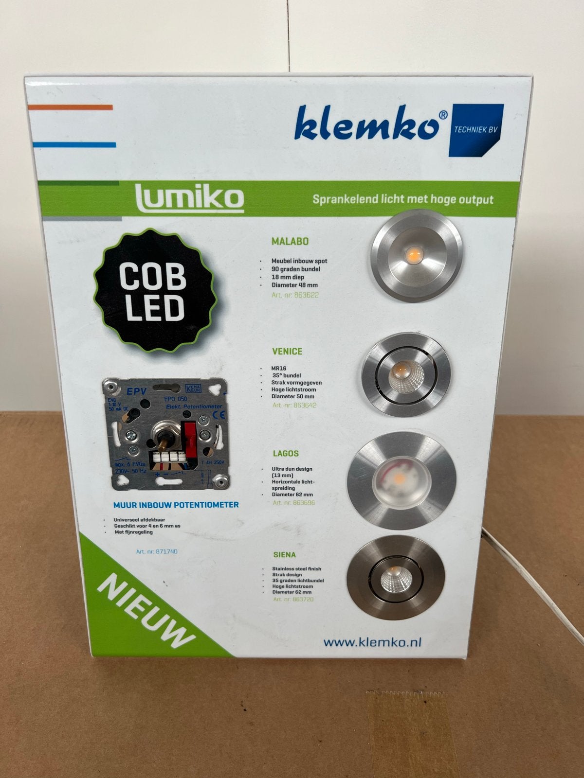 Kleko Lumiko COB LED Inbouwspot en Potentiometer, Dimbaar, Overige merken, Ophalen of Verzenden, Zo goed als nieuw