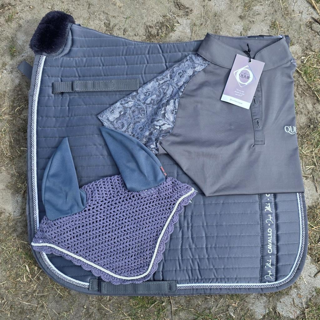 Cavallo full dressuur set grijs, Dieren en Toebehoren, Ophalen of Verzenden