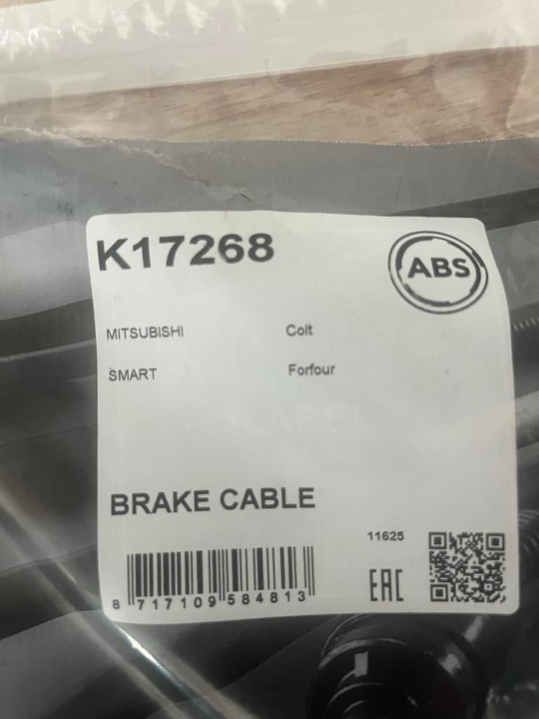 Remkabel ABS K17268 voor Mitsubishi Colt / Smart Forfour, Auto-onderdelen, Ophalen of Verzenden, Nieuw, Mitsubishi