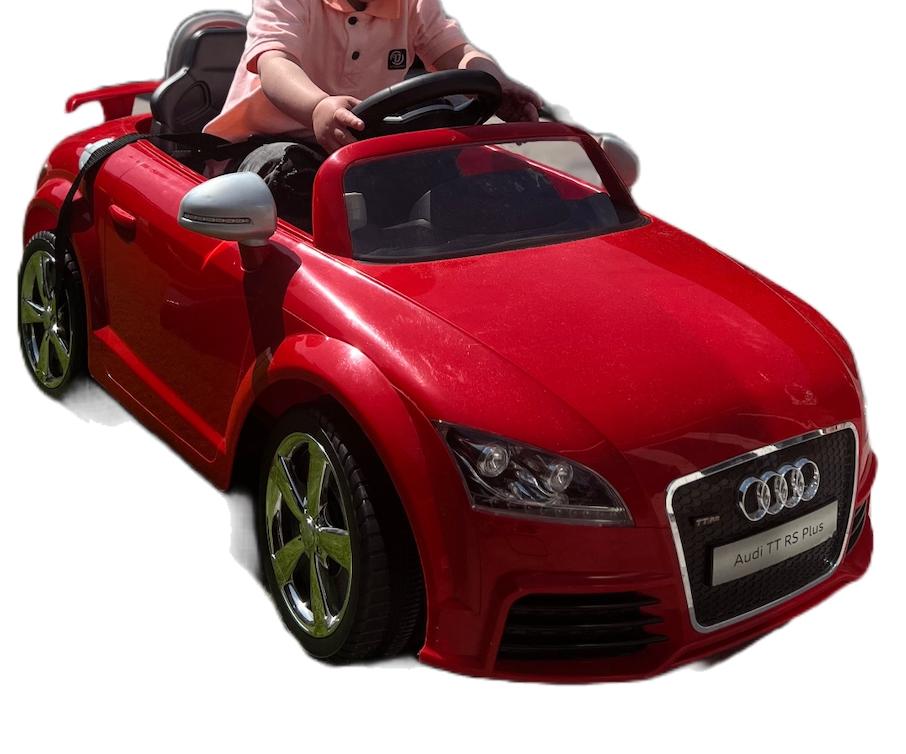 Elektrische kinderauto Audi TT RS Plus | rood | rijdt, Ophalen, Gebruikt, Overige typen