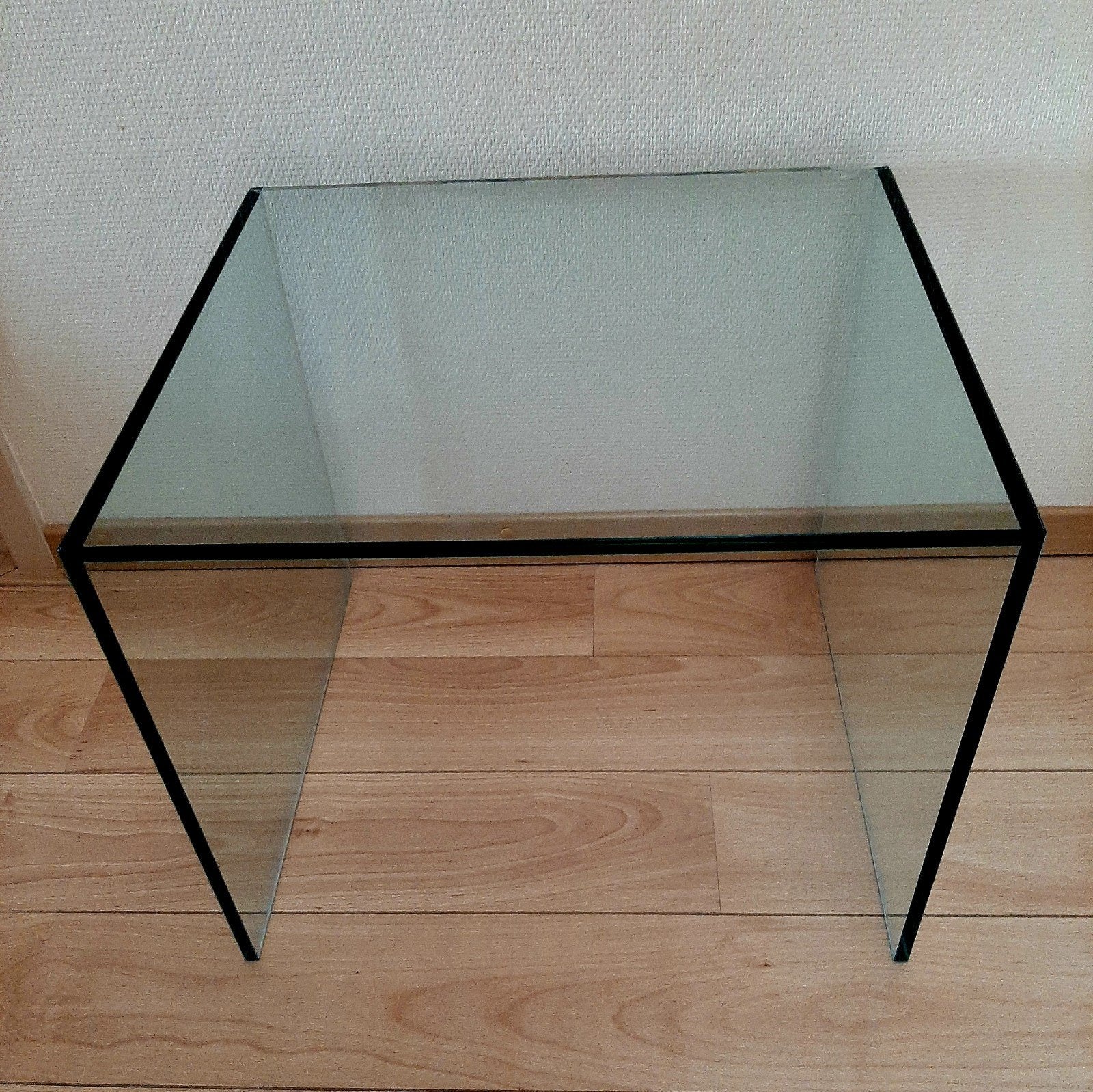 minimalistisch bijzettafel, Minder dan 55 cm, Rond, Glas, Ophalen