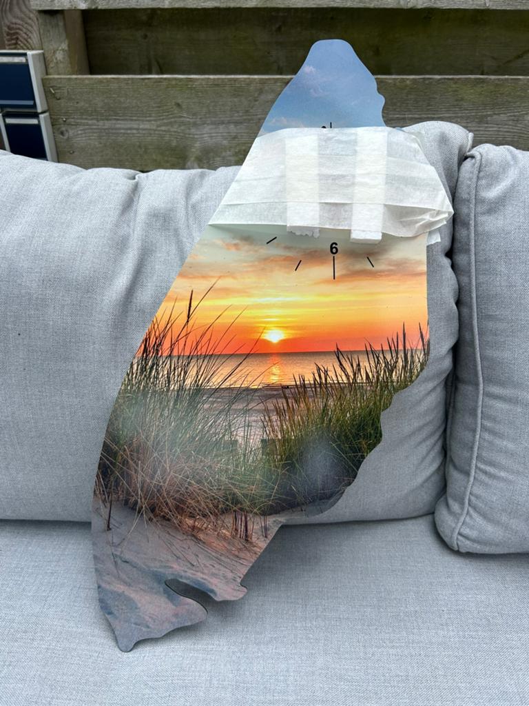 Klok eiland Texel, Huis en Inrichting, Ophalen of Verzenden, Nieuw, Wandklok