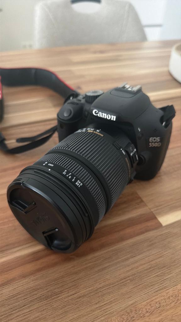 Canon Eos 550D met Sigmalens 18-250mm., Ophalen, Gebruikt, Spiegelreflex, Canon