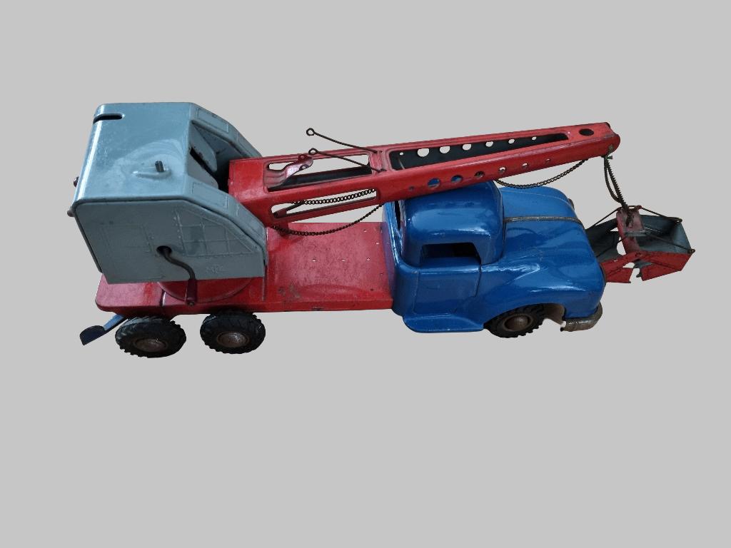 Mooie blikken Kraanwagen van Zimmermann (US Zone Germany), Antiek en Kunst, Antiek | Speelgoed, Ophalen