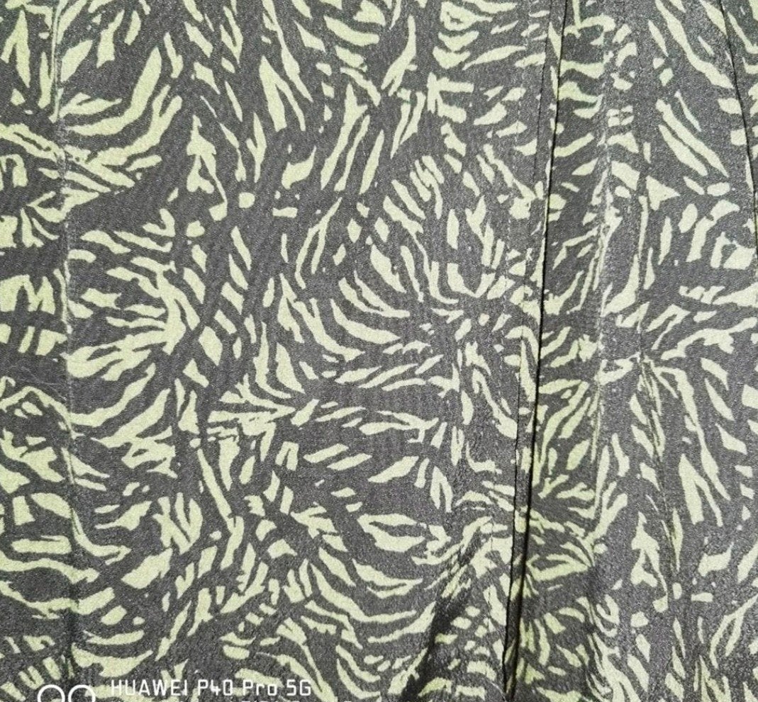 Coton Club jurk met subtiele zwarte print en strikdetails, Maat 38/40 (M), Coton Club, Zwart, Ophalen of Verzenden