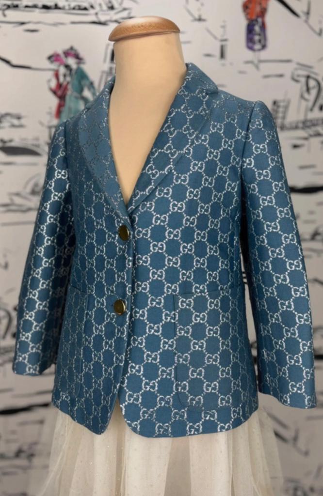 Gucci GG blazer en pantalon meisje maat 6, Kinderen en Baby's, Gucci EU, Customercare@gucci.com, Zo goed als nieuw, Gucci