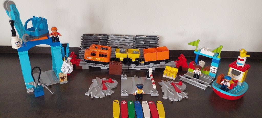 duplo trein oranje 10875 met extra's nr 30