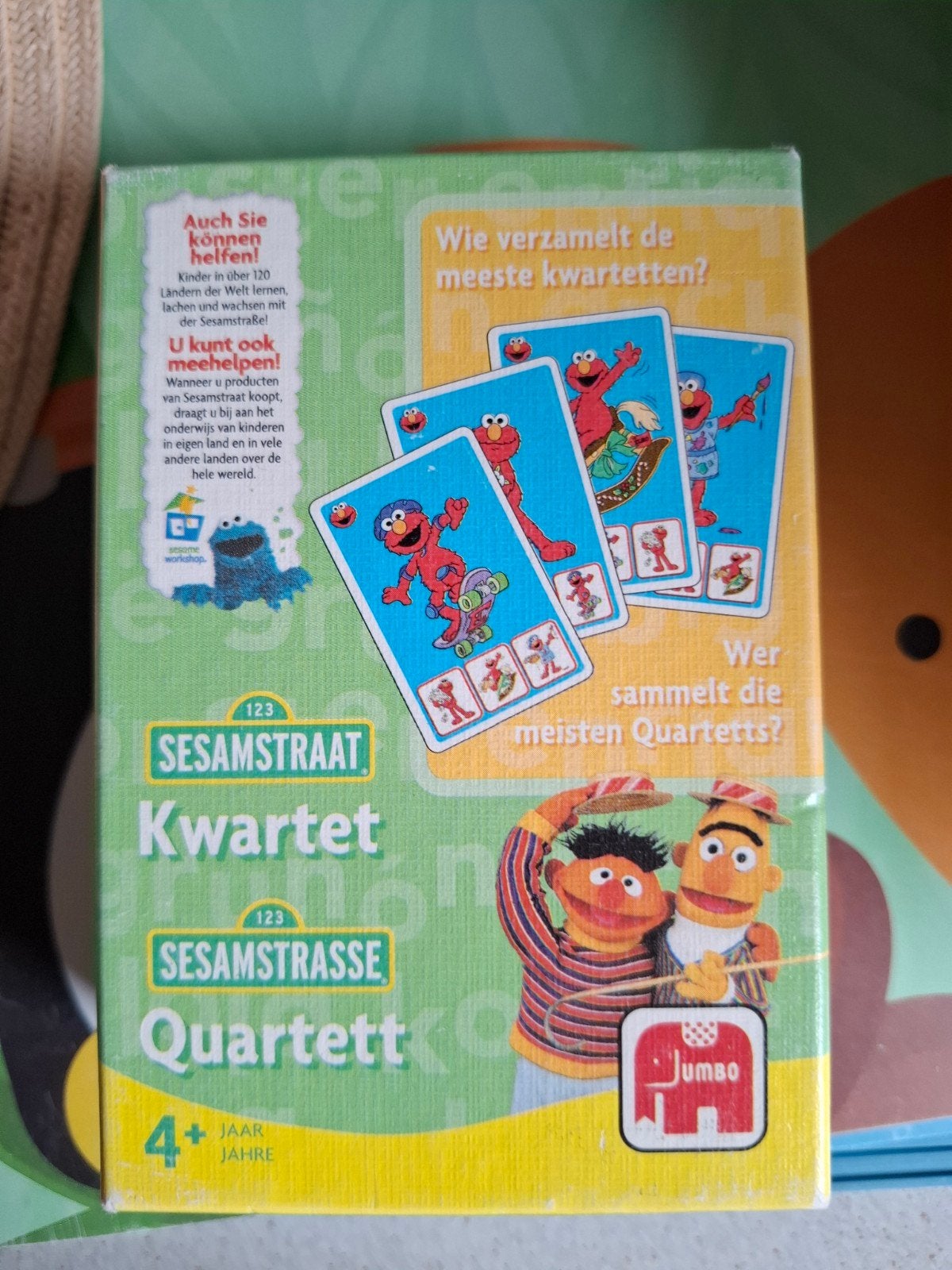Sesamstraat kwartet, Hobby en Vrije tijd, Gezelschapsspellen | Kaartspellen, Ophalen of Verzenden