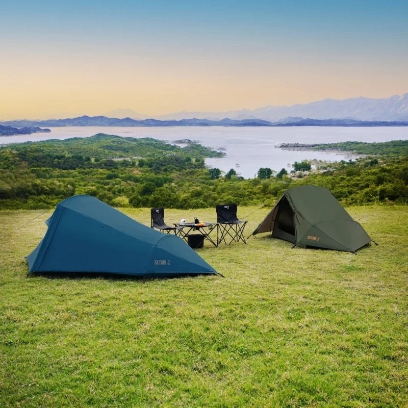 Nils Skyair 2 Ultra Light Tent Green/Blue 2 Pers, Outdoorsportshop, Tot en met 2, Nieuw, Verzenden