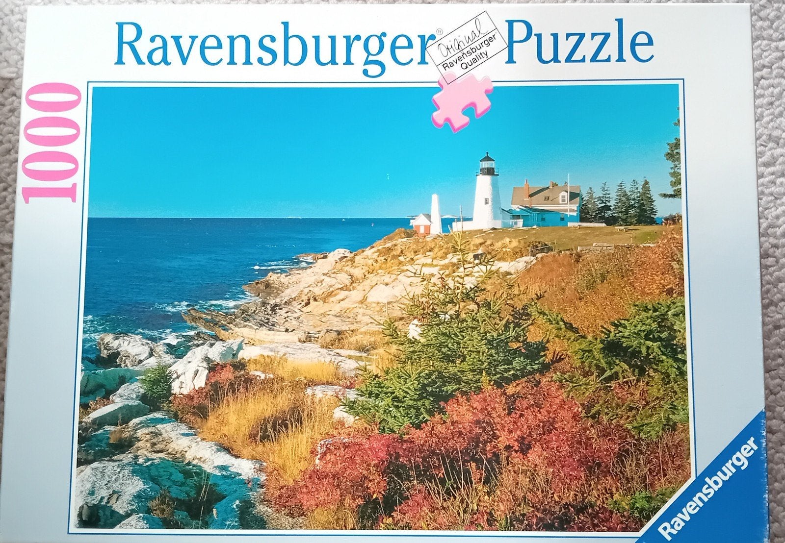 Ravensburger Legpuzzel 1000 stukjes - Vuurtoren aan Zee, Ophalen of Verzenden, 500 t/m 1500 stukjes, Gebruikt, Legpuzzel