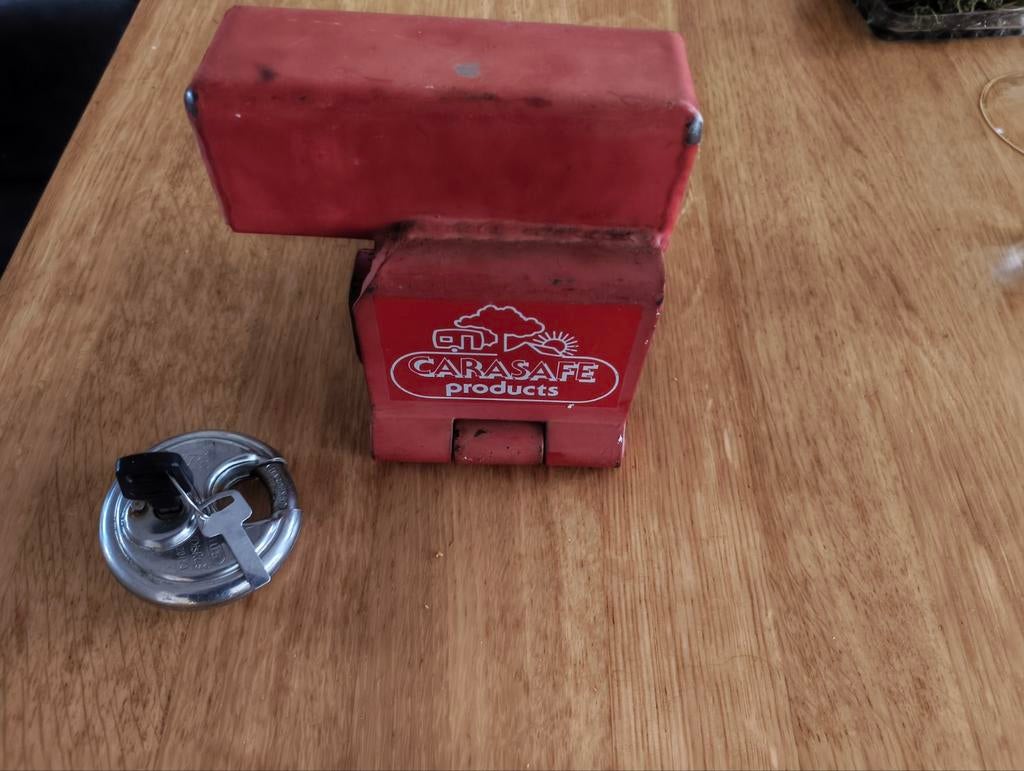 Carasafe Products disselslot voor caravan/aanhanger, Ophalen of Verzenden, Gebruikt