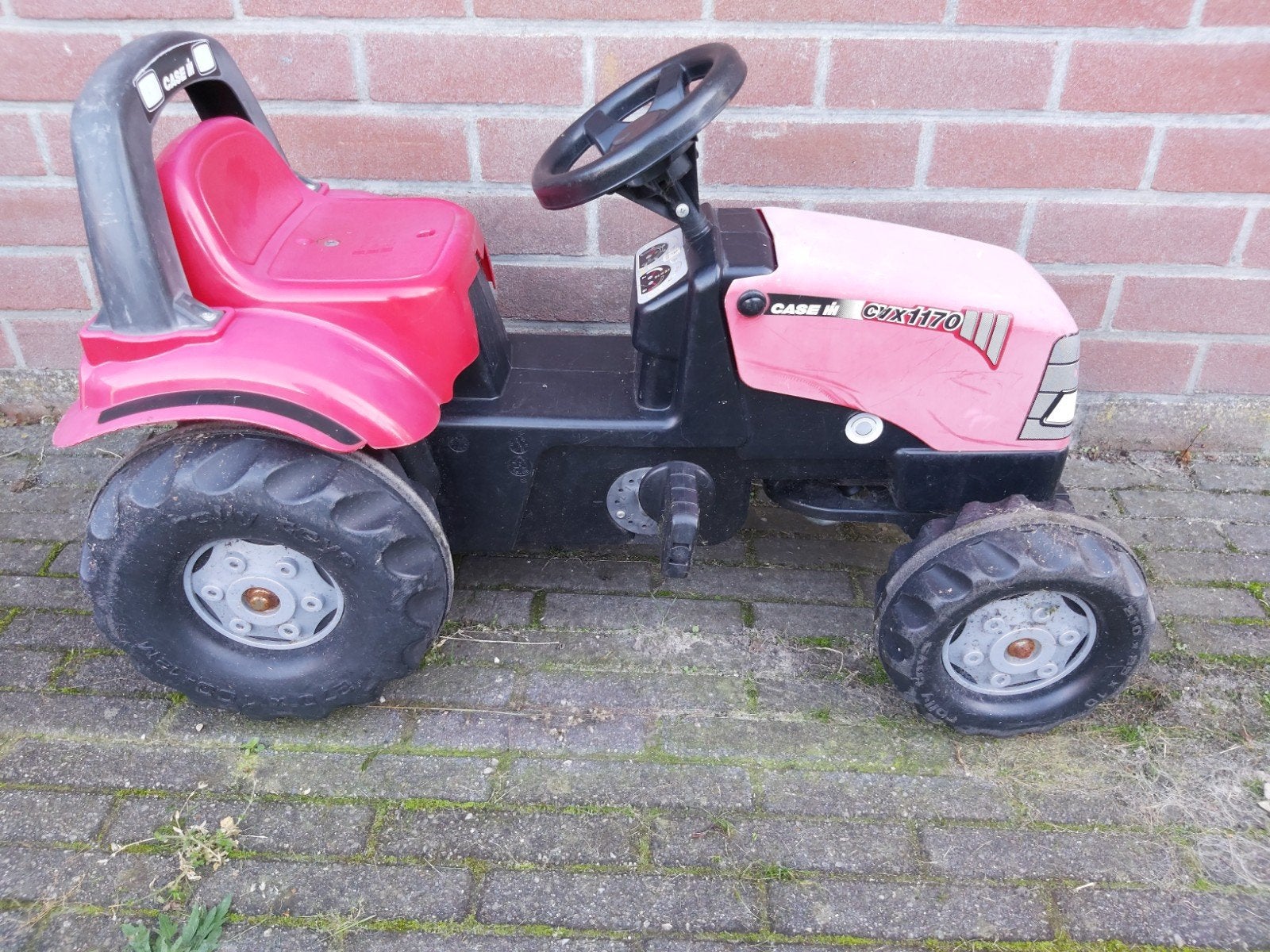 Rode traptractor Case CVX 170 voor kinderen, Ophalen, Gebruikt, Trapvoertuig