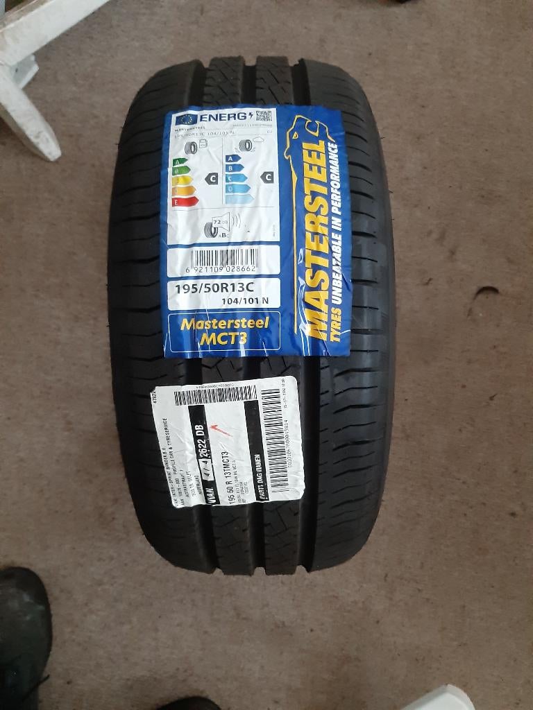 Mastersteel MCT3 195/50R 13C  Aanhangwagen en bestelwagen, Auto diversen, Aanhangwagen-onderdelen, Ophalen of Verzenden, Nieuw