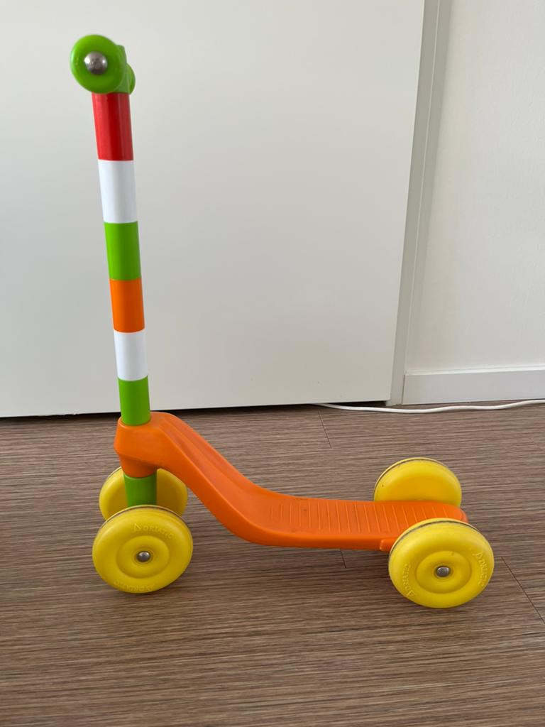 Step, 4 wielen, oranje, groen, wit, Ophalen, Gebruikt, Overige typen