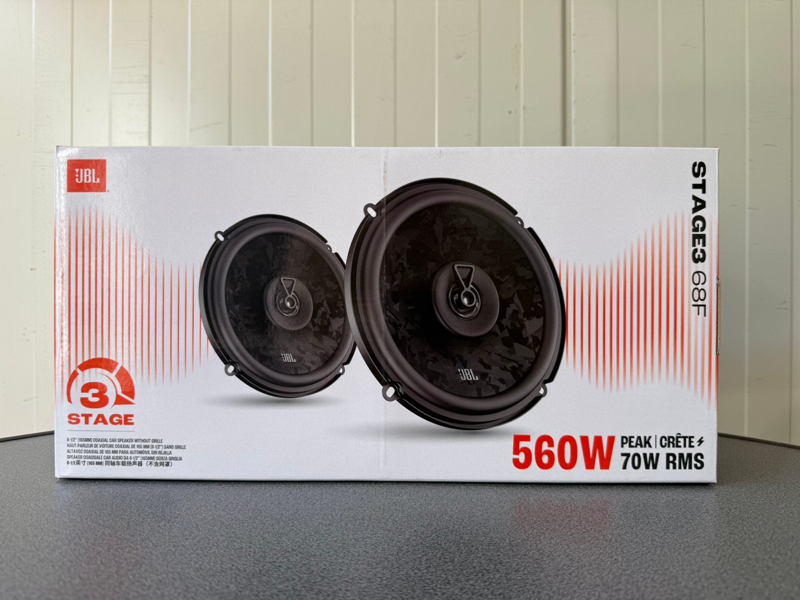 JBL Stage3 68F Autospeakers – 6,5 inch Coaxiaal 70W RMS 560W, Auto diversen, Autospeakers, Ophalen of Verzenden, Zo goed als nieuw