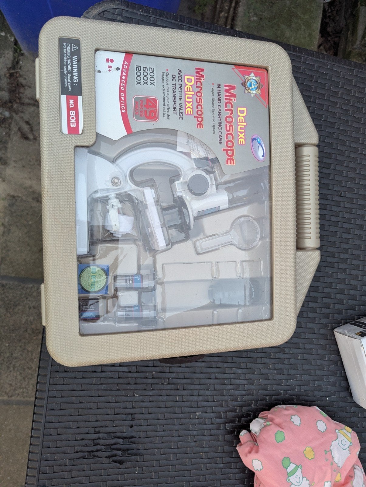 Deluxe Microscoop in draagkoffer, Audio, Tv en Foto, Ophalen, Nieuw, 1000x of meer, Biologische microscoop