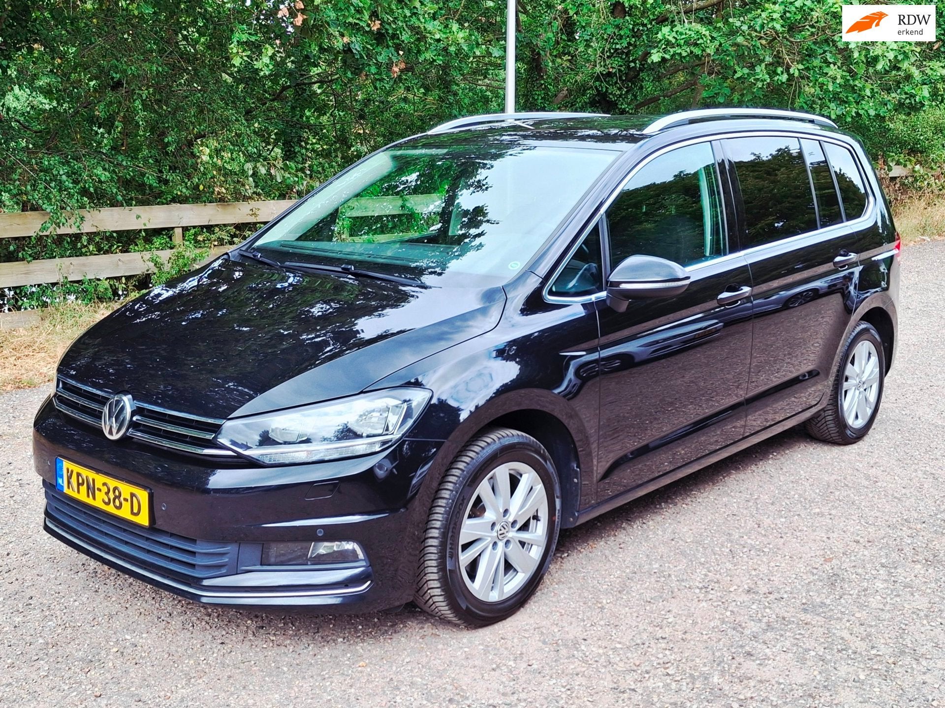 Volkswagen TOURAN 1.5 TSI Highline Business R 7P BTW/Alacant, Auto's, Euro 6, 4 cilinders, 150 pk, Zwart