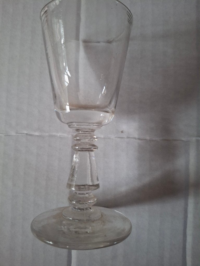 Jenever glas borrel handgeblazen (?) Zeer oud, Ophalen of Verzenden