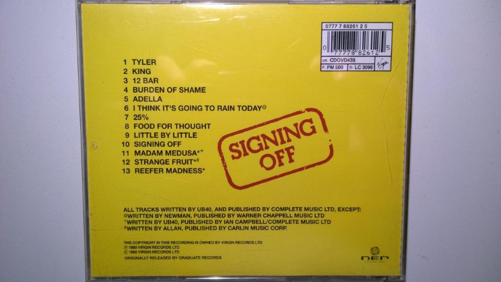 UB40 - Signing Off, Ophalen of Verzenden, Zo goed als nieuw