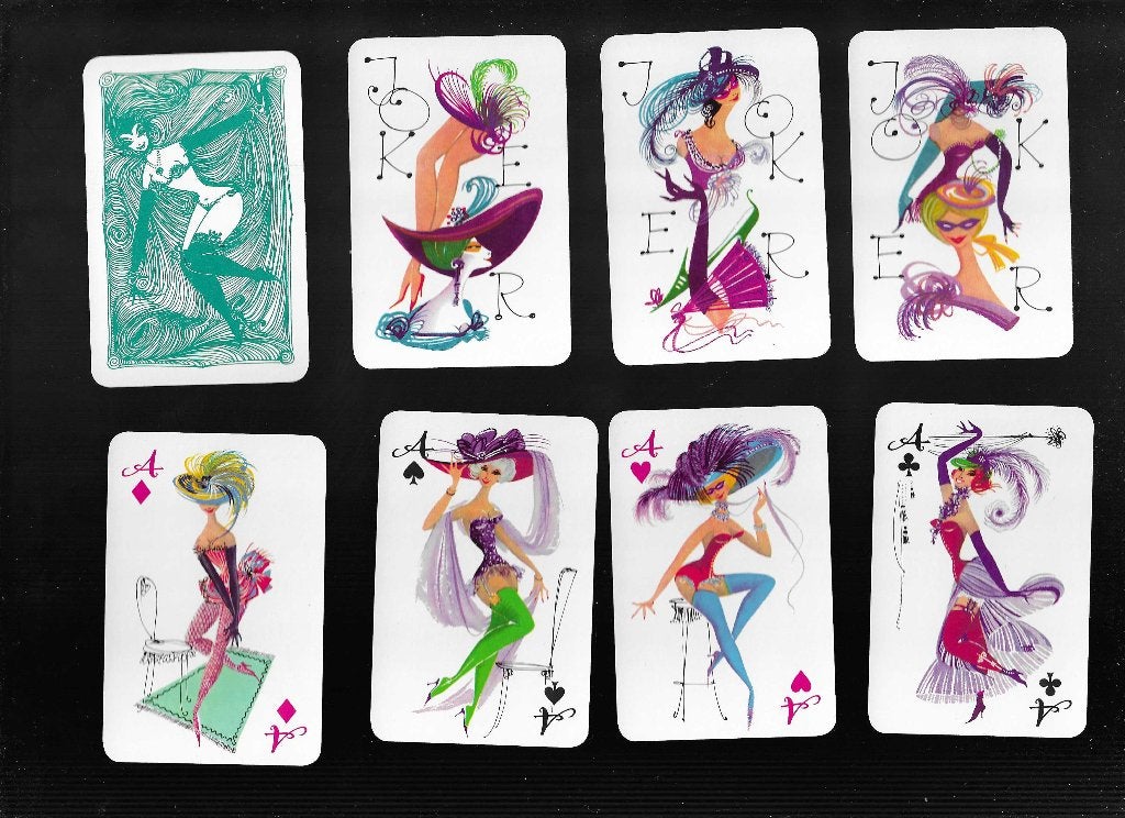drie vintage complete kaartspellen met jokers, Verzamelen, Ophalen of Verzenden, Zo goed als nieuw, Joker(s)