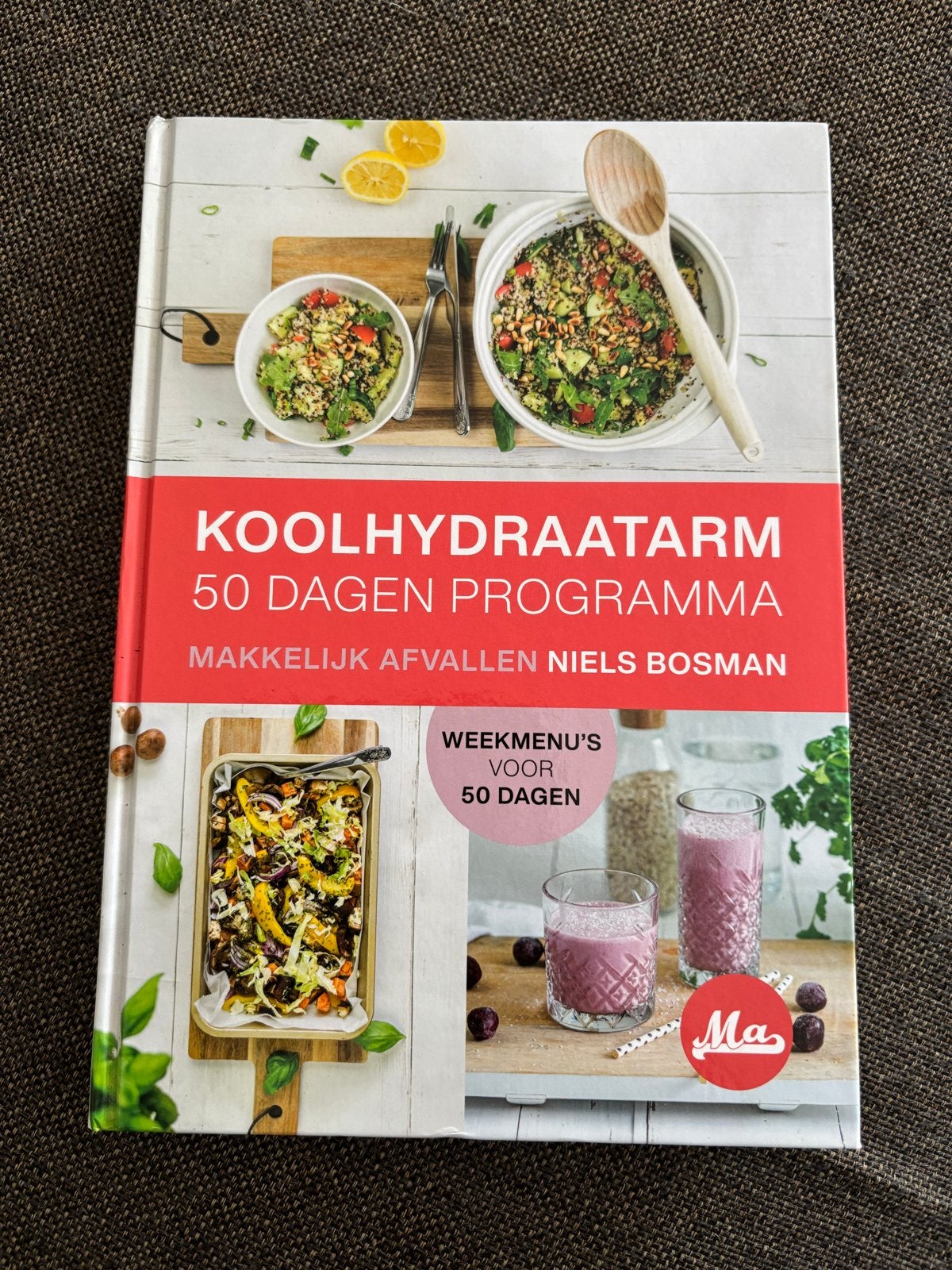 Koolhydraatarm 50 Dagen Programma - Makkelijk Afvallen, Ophalen of Verzenden, Zo goed als nieuw, Dieet en Voeding