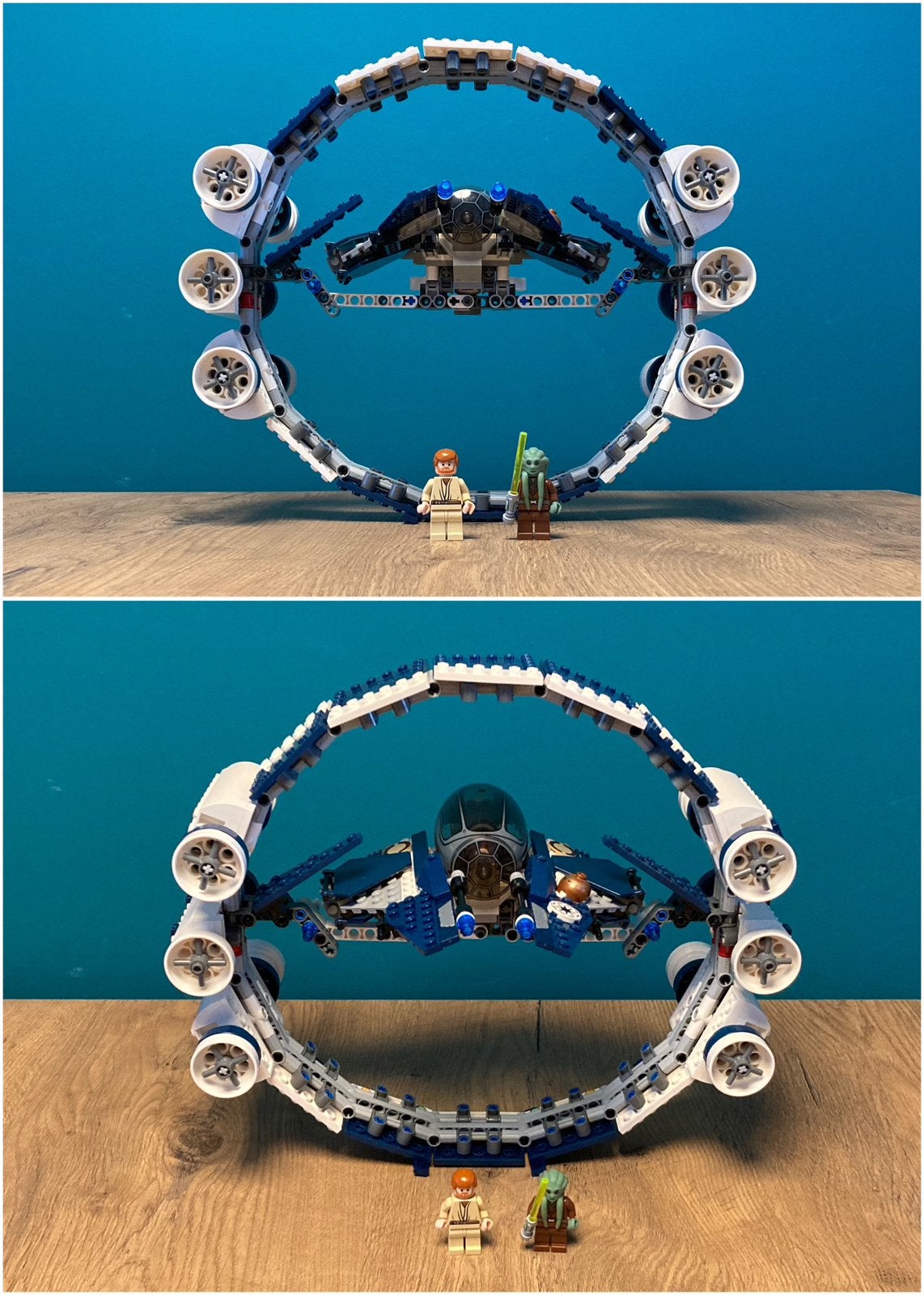Lego SW 7661 Jedi Starfighter with Hyperdrive Booster Ring, Ophalen, Gebruikt