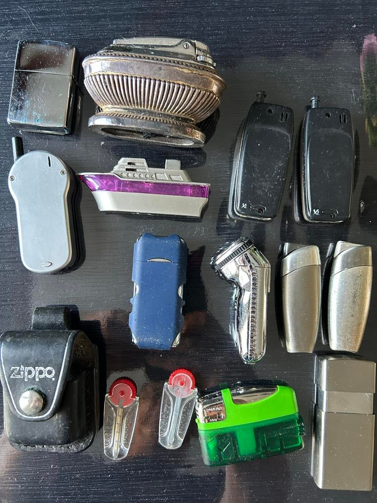 Diverse Hervulbare Aanstekers - Zippo, Gas, Benzine, Ophalen of Verzenden, Gebruikt, Aansteker