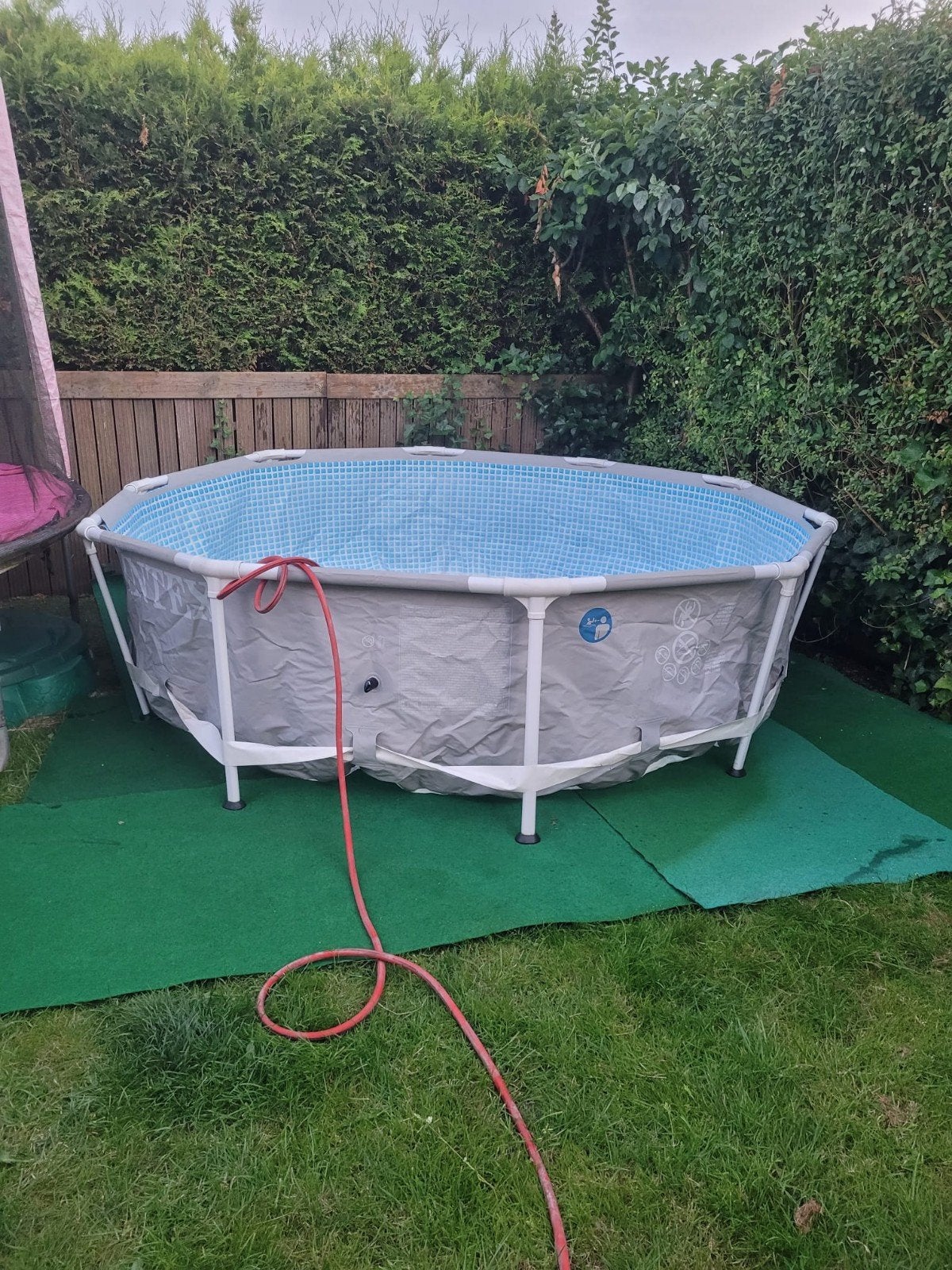 Zwembad 3m doorsnede met pompen, chloor en warmtebron, Tuin en Terras, Minder dan 80 cm, Rond, 300 cm of meer, Ophalen of Verzenden
