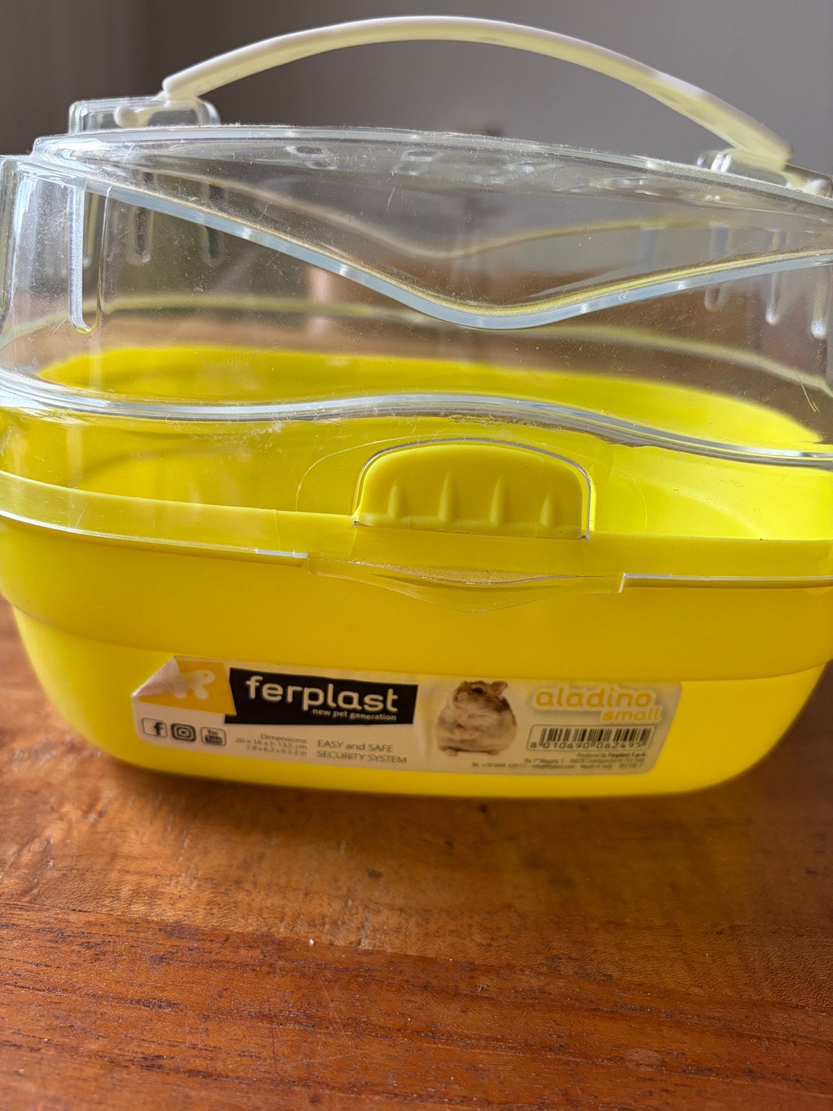 Ferplast transportbox hamster small, Ophalen of Verzenden, Zo goed als nieuw, Transportkoffer of -box
