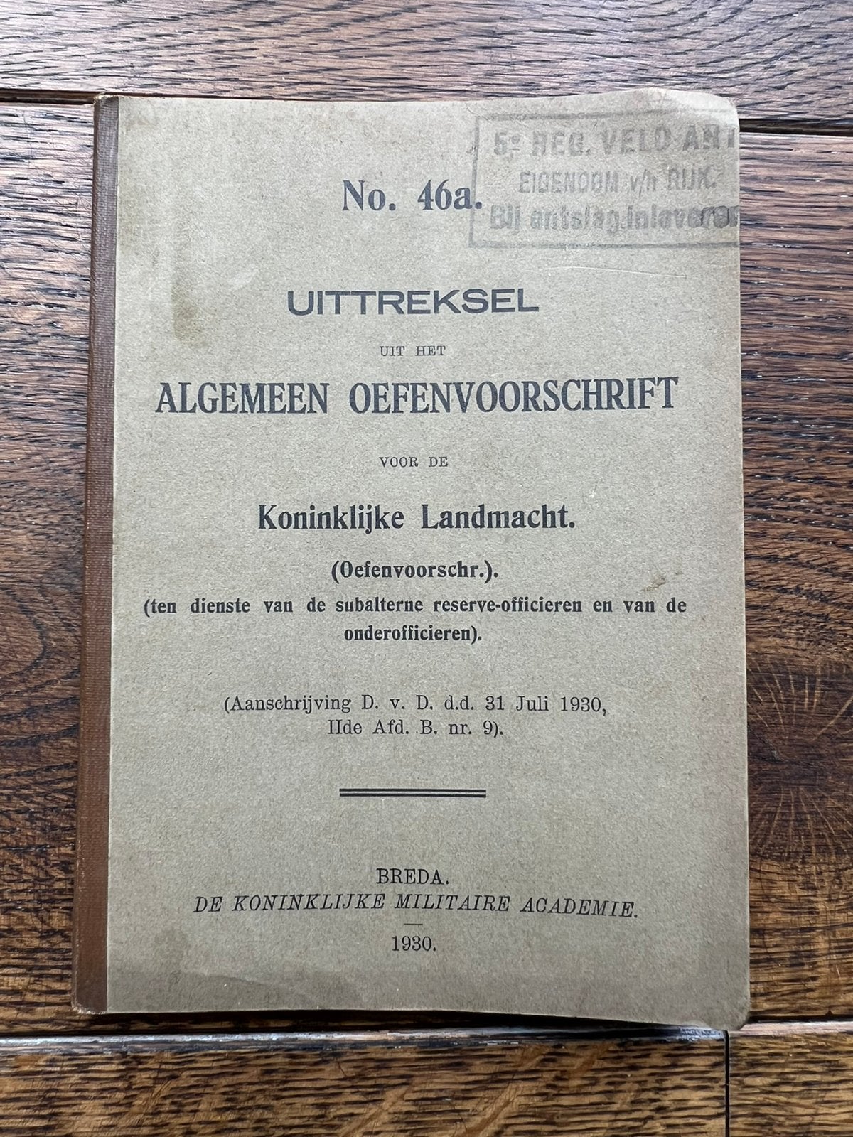 Nederlands mobilisatie voorschrift oefening helmdoek kepie, Verzenden, Nederland, Embleem of Badge