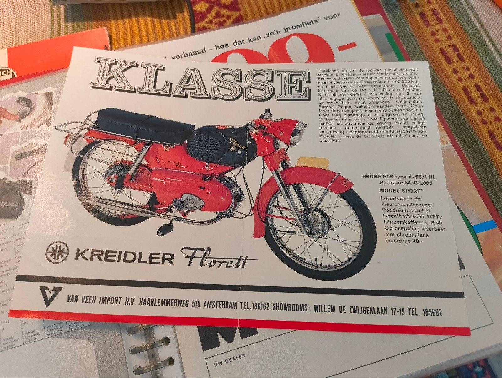 Kreidler brochure, Ophalen of Verzenden
