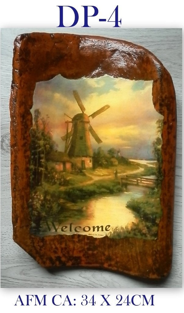 DP4 Beschilderde Dakpan als decoratie voor binnen / buiten, Ophalen of Verzenden, Nieuw