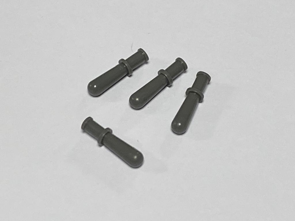 Partij nieuwe Lego 4x donker grijze wapenstok / knuppel, Overige thema's, Lego, Nieuw, Ophalen of Verzenden