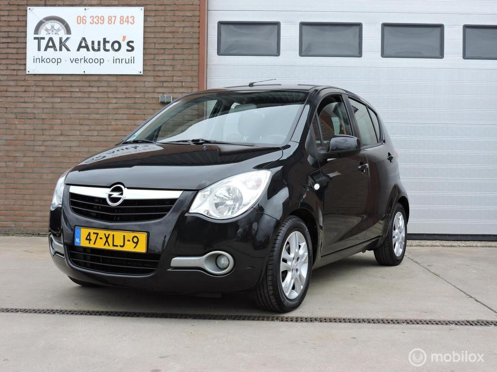 Opel Agila 1.0 Edition/Zwart/Airco/boekjes/NAP, Voorwielaandrijving, Euro 5, Gebruikt, Origineel Nederlands