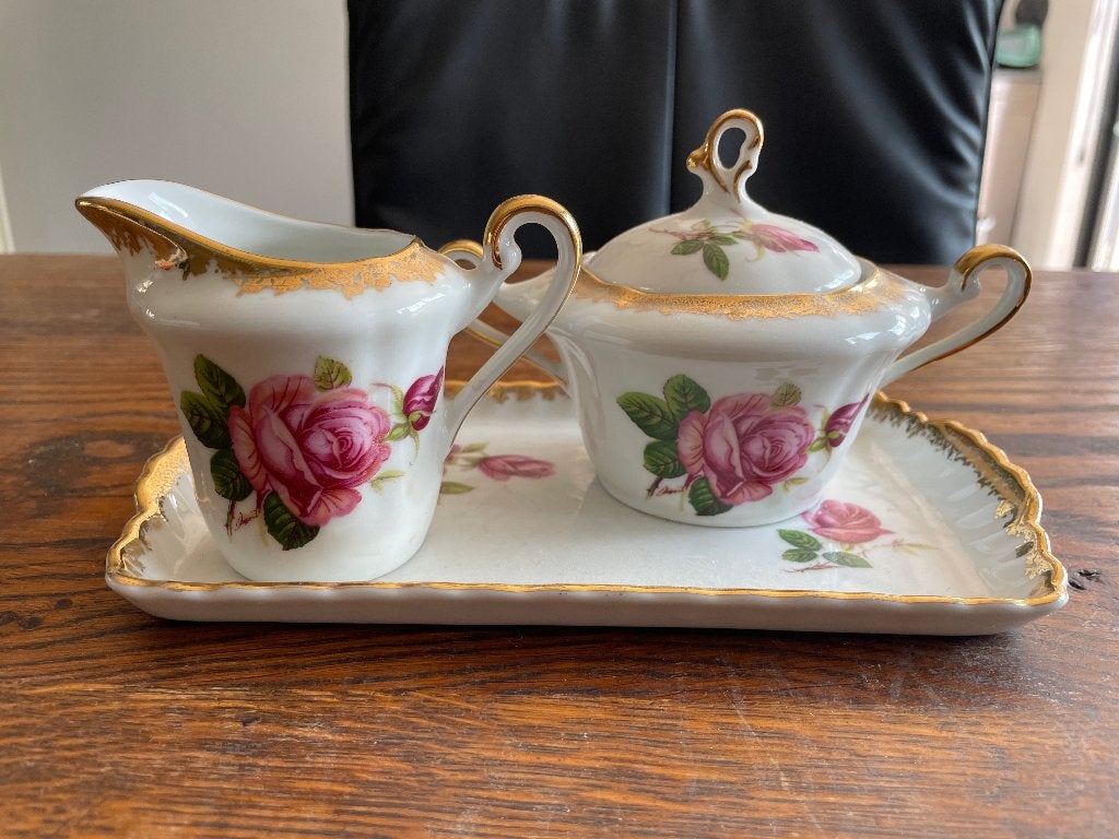 Vintage roomstelletje Rheinpfalz Hartporzellan, Verzenden