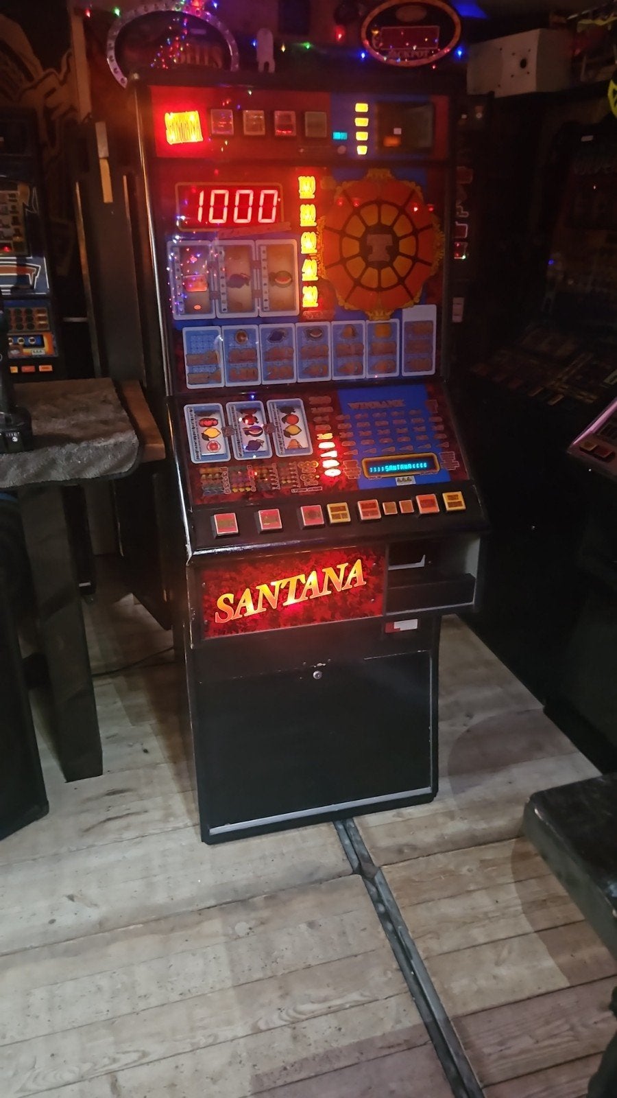 santana gokkast bfm 1000 punter., Verzamelen, Euro, Ophalen, Gebruikt