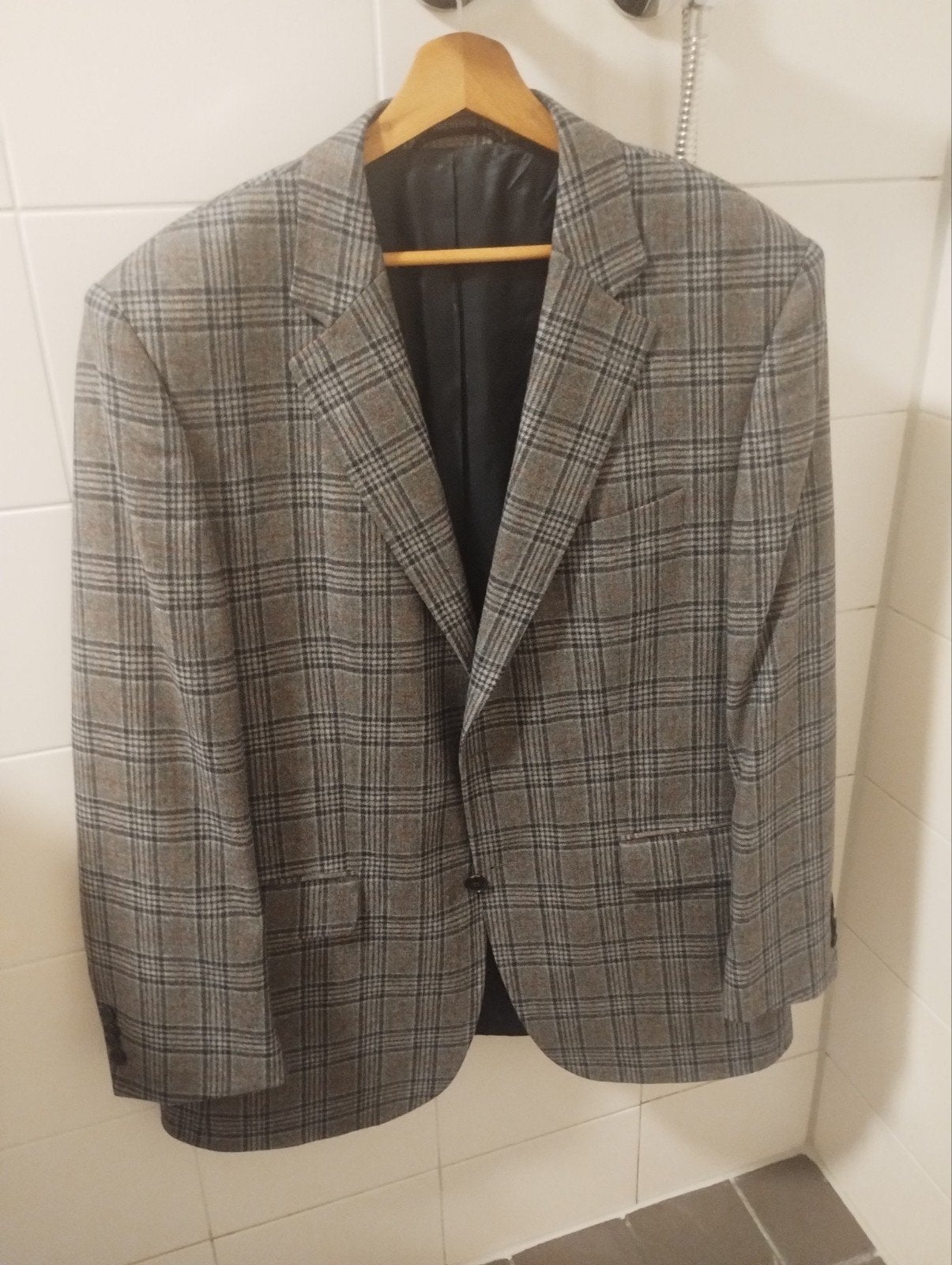 Scabal colbert model Autumn Leaves maat 56, Ophalen of Verzenden, Zo goed als nieuw, Maat 56/58 (XL), Grijs