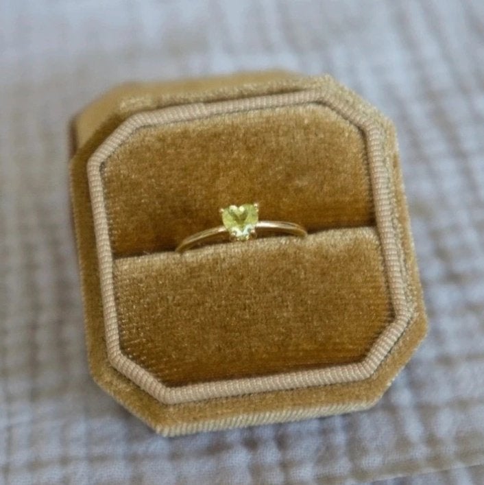 Peridoot edelsteen ring verstelbaar - s925 verguld goud, Nieuw, Ophalen of Verzenden, Met edelsteen, Dame