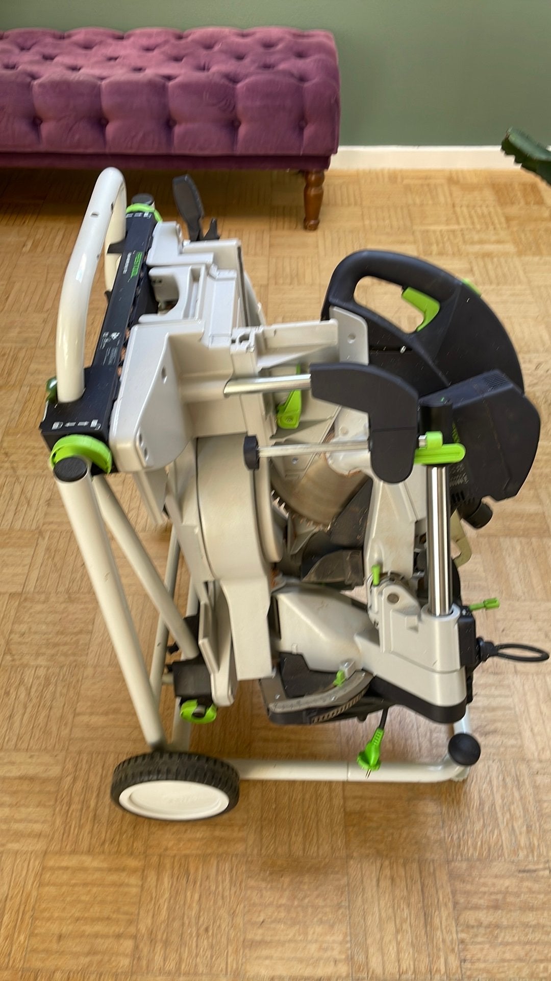 Festool ks120 reb, Doe-het-zelf en Verbouw, Gereedschap | Zaagmachines, Ophalen, Zo goed als nieuw, Afkortzaag, 30 tot 70 mm